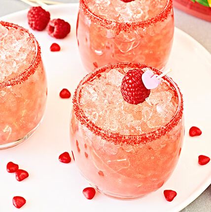 Bebidas para el 14 de febrero - Beso de frambuesa