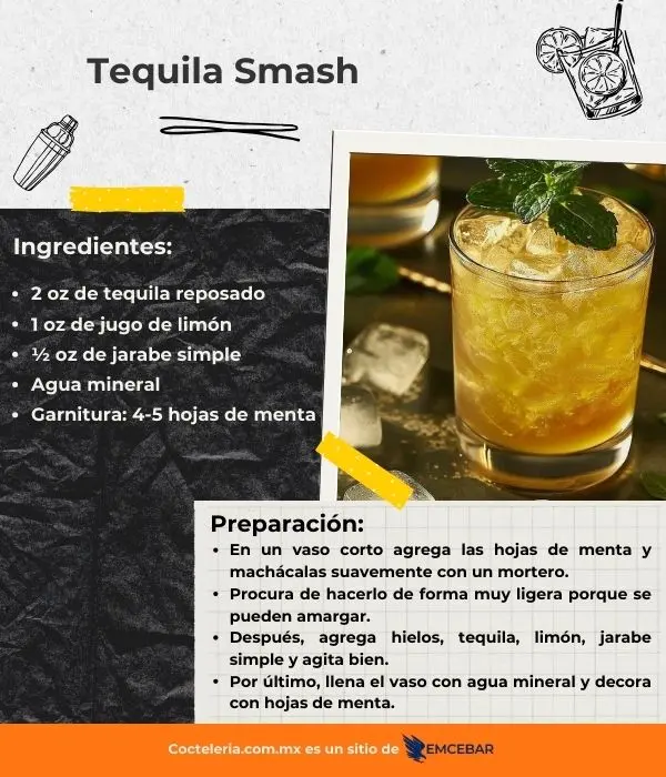 Tequila Smash receta 