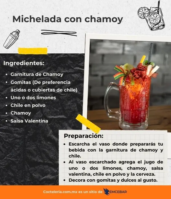 Michelada con chamoy 