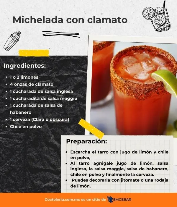 Michelada con clamato 