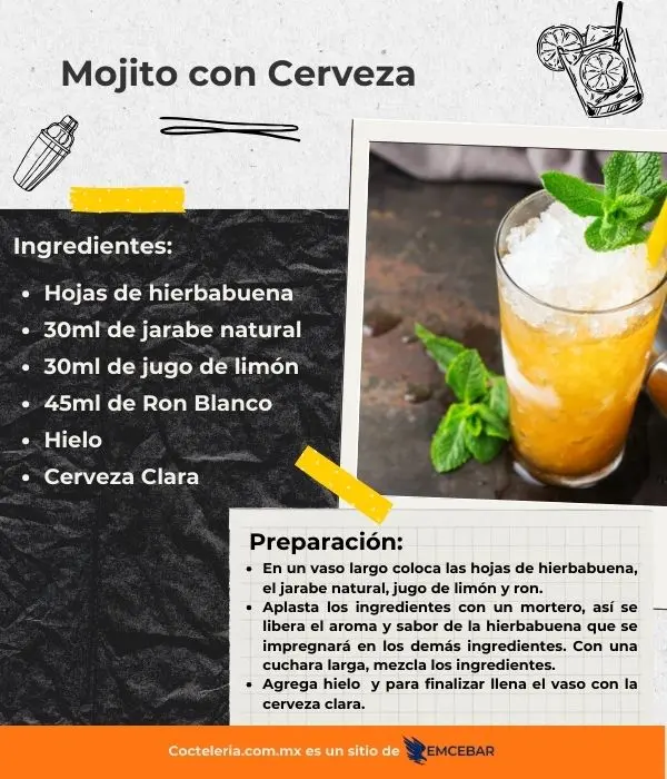 Mojito con cerveza