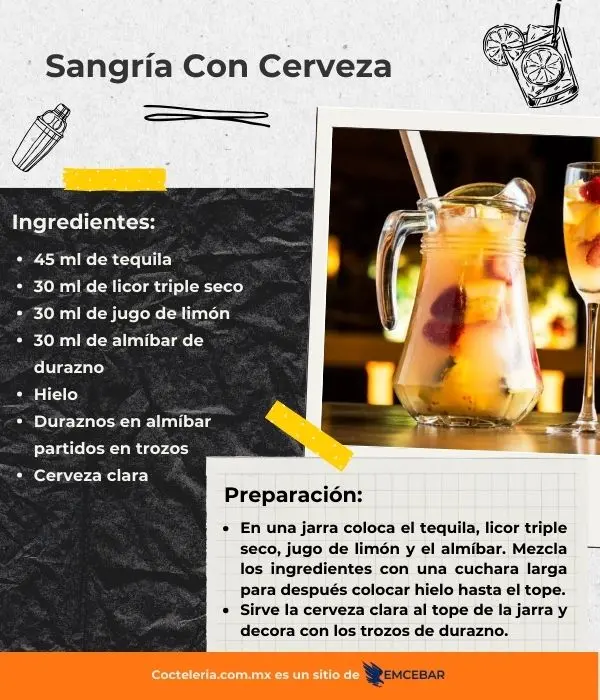 Sangría con cerveza