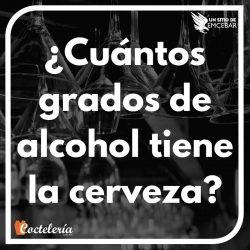 ¿Cuántos grados de alcohol tiene la cerveza?
