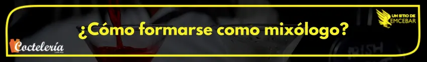 ¿Cómo formarse como mixólogo?