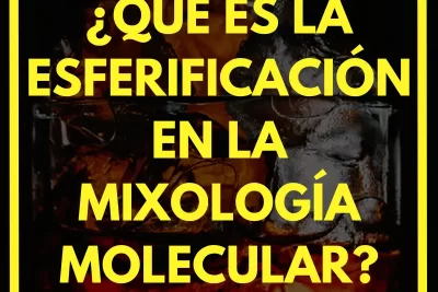¿Qué es la esferificación en la mixología molecular?